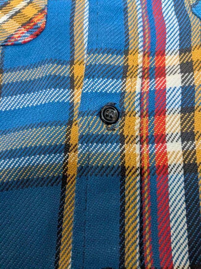 ☆60s森タグUSA製FIVEBROTHERネルシャツL黒ボタンLevis519