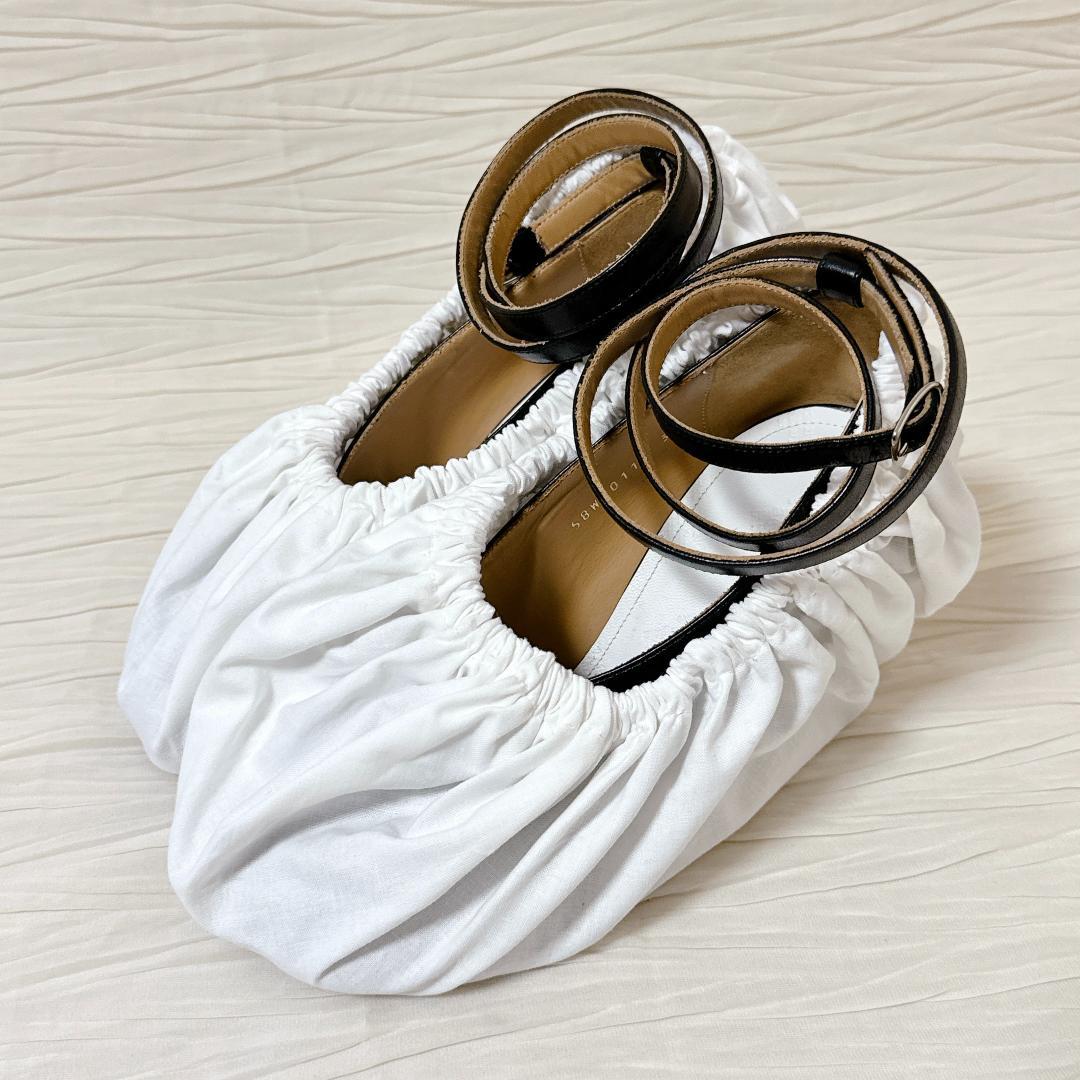【美品】38 黒 マルジェラ タビ アンクルストラップ パンプス