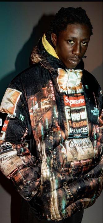 supreme The North face Halfzip ダウンsize L