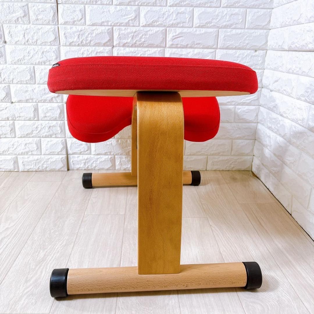 バランスラボ バランスチェア バランスイージー レッド 中古美品 バランスラボ バランスチェア バランスイージー レッド ショート