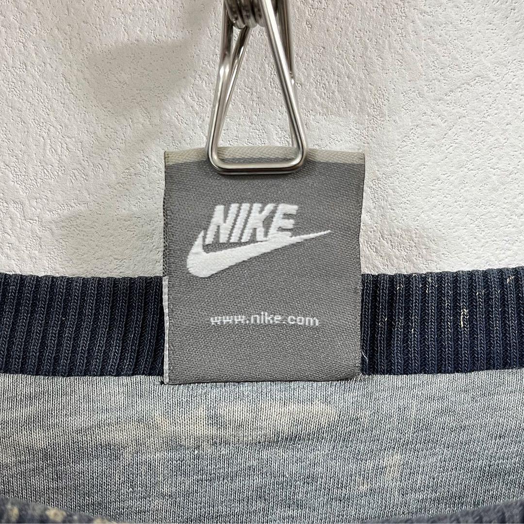 5XL相当・ナイキ・ブリーチプリント・ロゴ刺繍・リバースウィーブ・スウェット