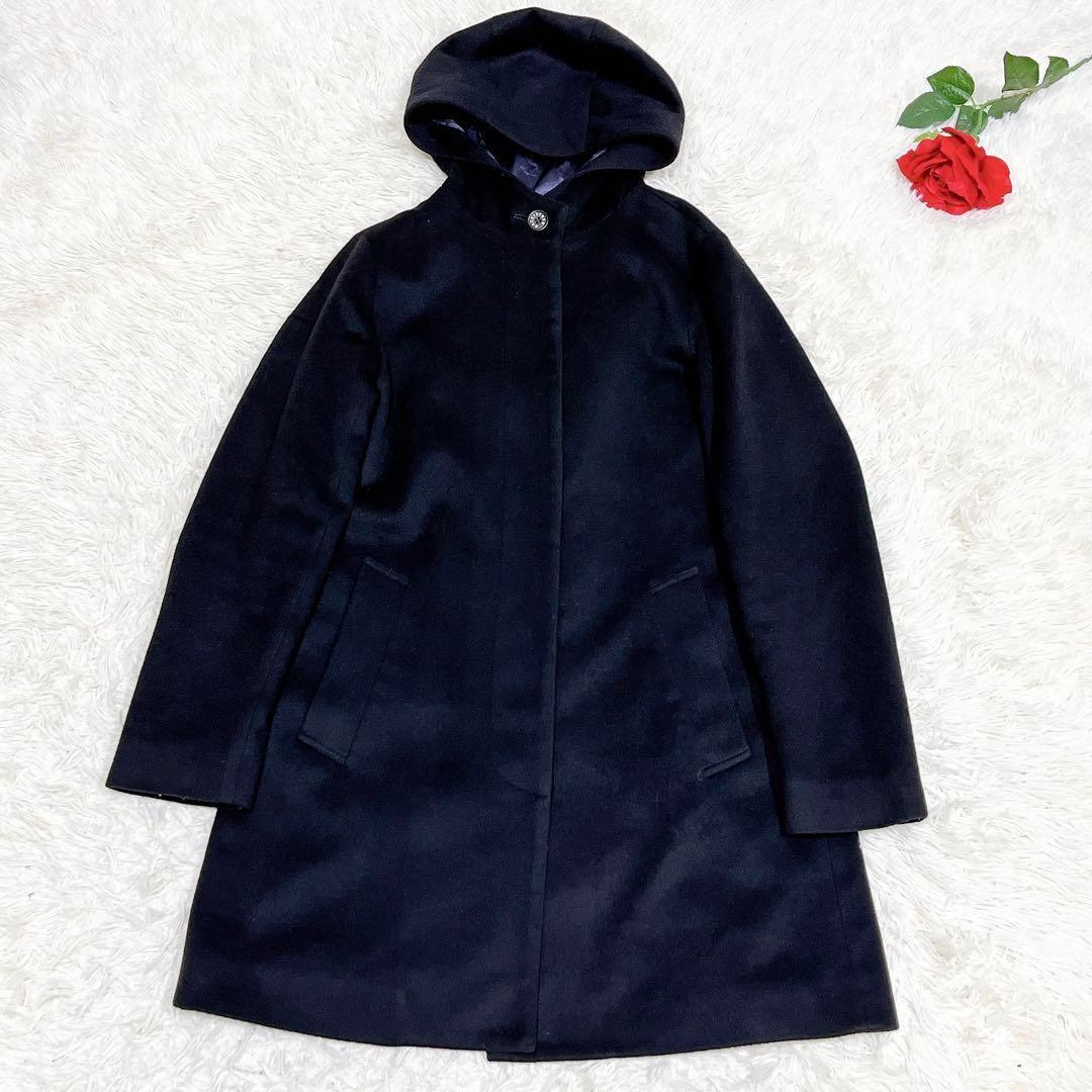 MAX80%OFF／セール開催中 未使用級美品✨ ブラック ウール ロングコート マッキントッシュ ジャケット・アウター