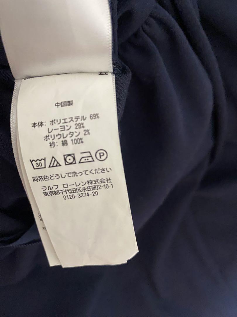 極美品✴︎ RalphLauren girls半袖 白襟 紺ワンピース 140