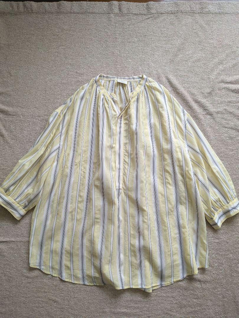 Le glazik ル グラジックギャザーネックシャツ