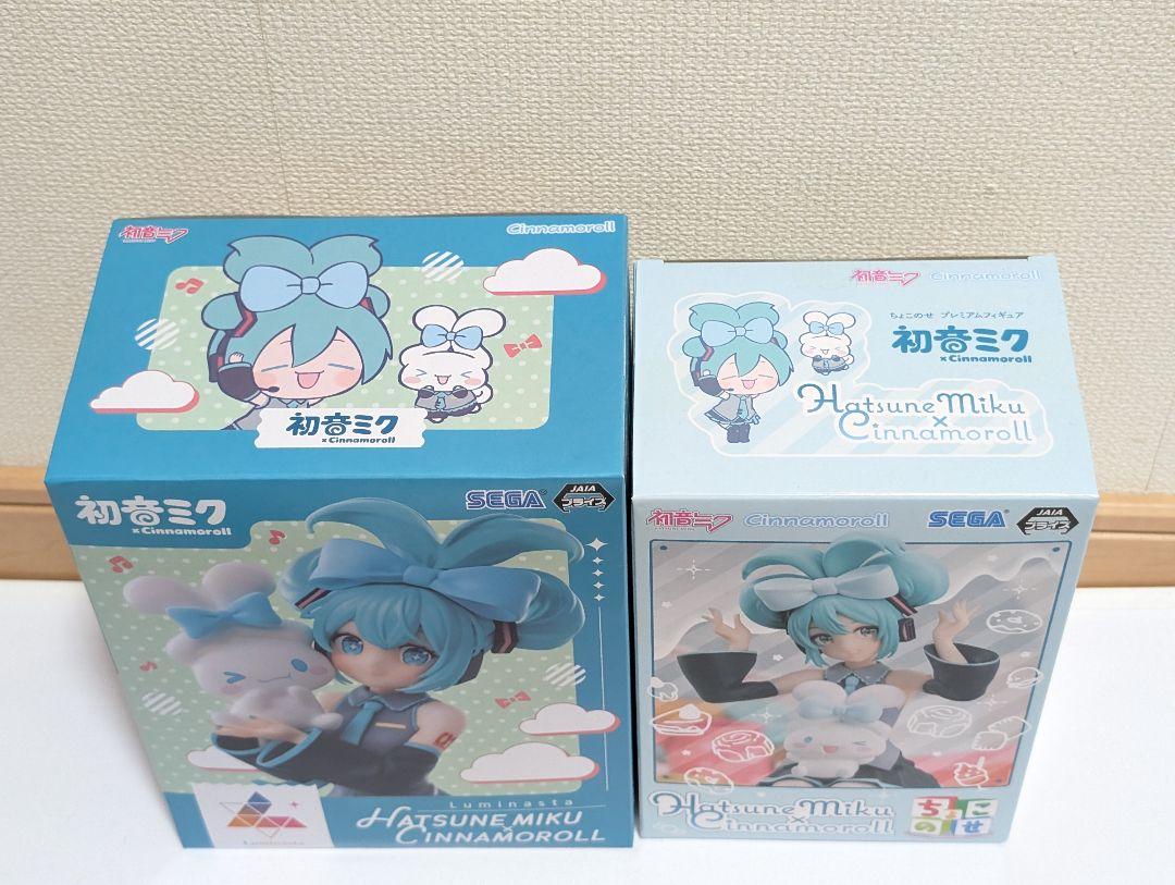 初音ミク シナモンロール フィギュア ちょこのせ Luminasta 2点