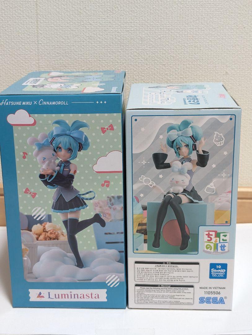 初音ミク シナモンロール フィギュア ちょこのせ Luminasta 2点