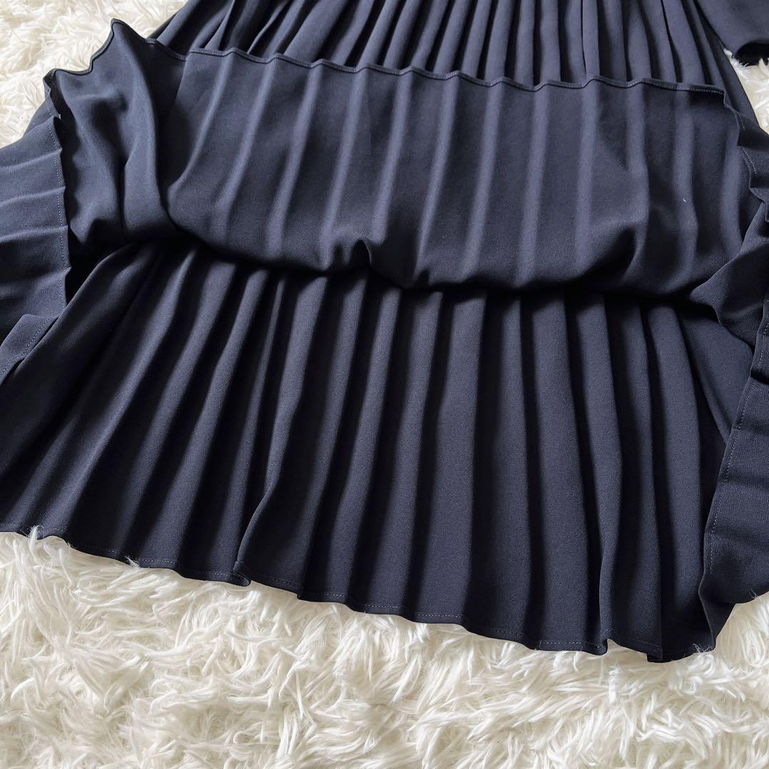 VERYコラボ BCgeorgettシャツワンピースプリーツ