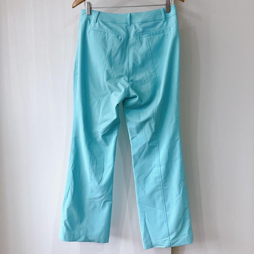 【美品】マンシングウェア グランドスラム ゴルフパンツ 9S ターコイズ