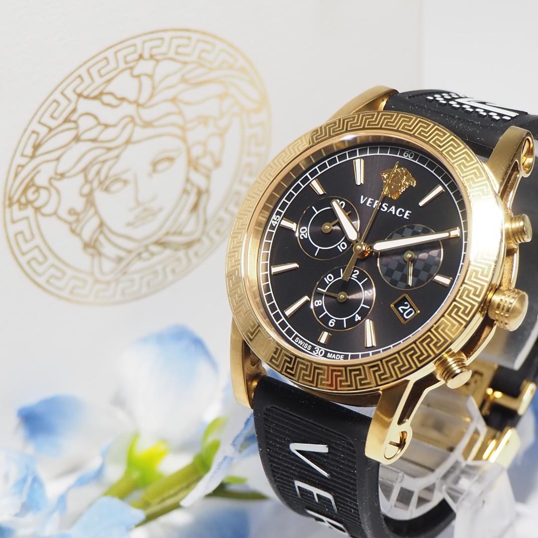【美品】 VERSACE ZLQ99 ヴェルサーチ メデューサ デイト ヴェルサーチ VERSACE メデューサ デイト ZLQ99 - メルカリ