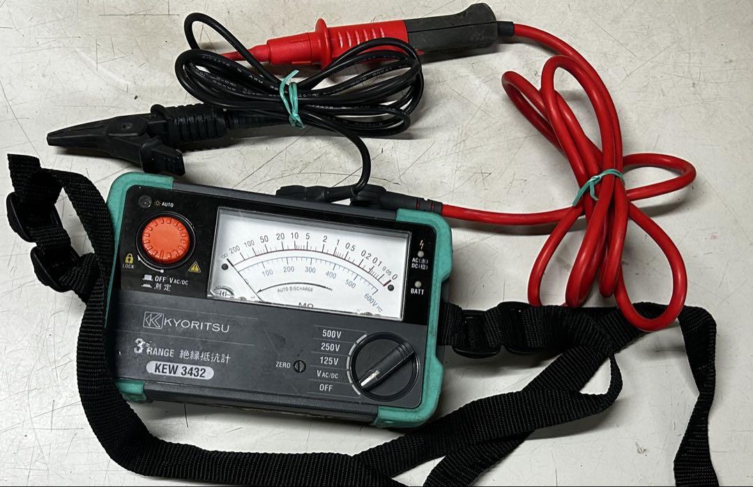 KYORITSU 共立電気計器 絶縁抵抗計 3レンジモデル KEW3432