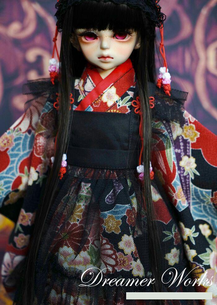 人気満点 DWS5 ドール衣装 ドール用服 振袖和服 着物 洋装 1/4 着せ替え服・アウトフィット