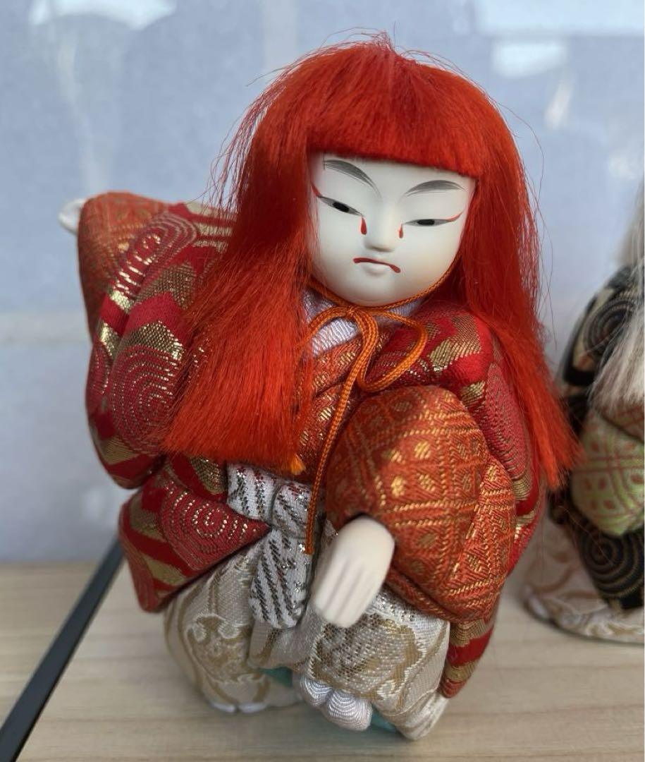 連獅子　ハンドメイド　木目込み人形
