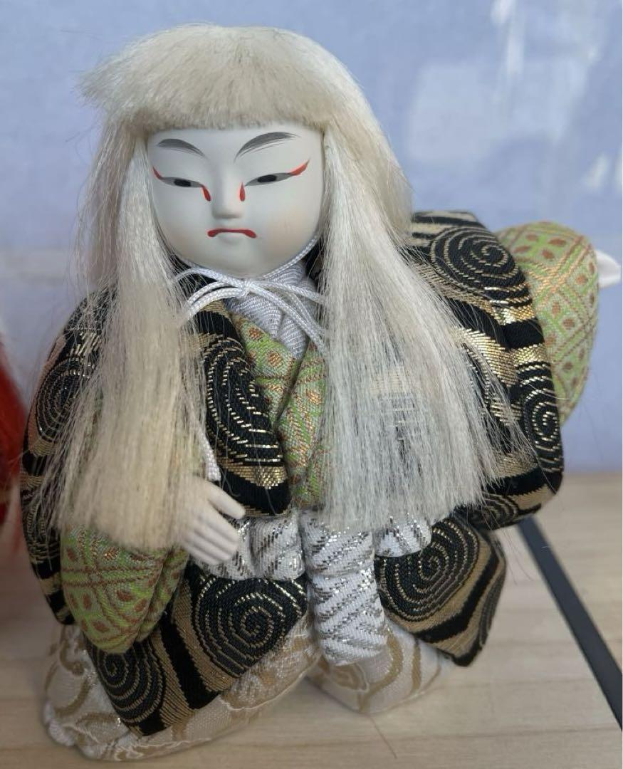 連獅子　ハンドメイド　木目込み人形