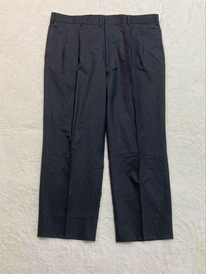 大きいサイズ 5L 美品 ビジネススーツ　チャコールグレー