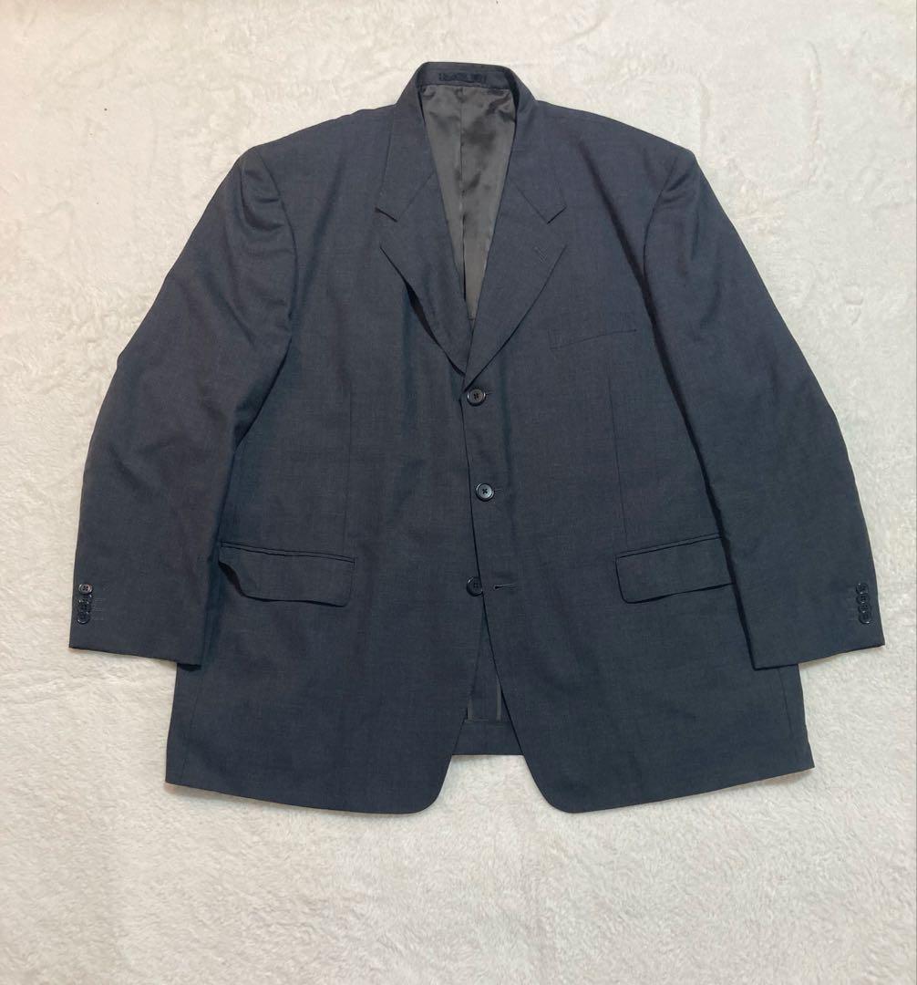 大きいサイズ 5L 美品 ビジネススーツ　チャコールグレー