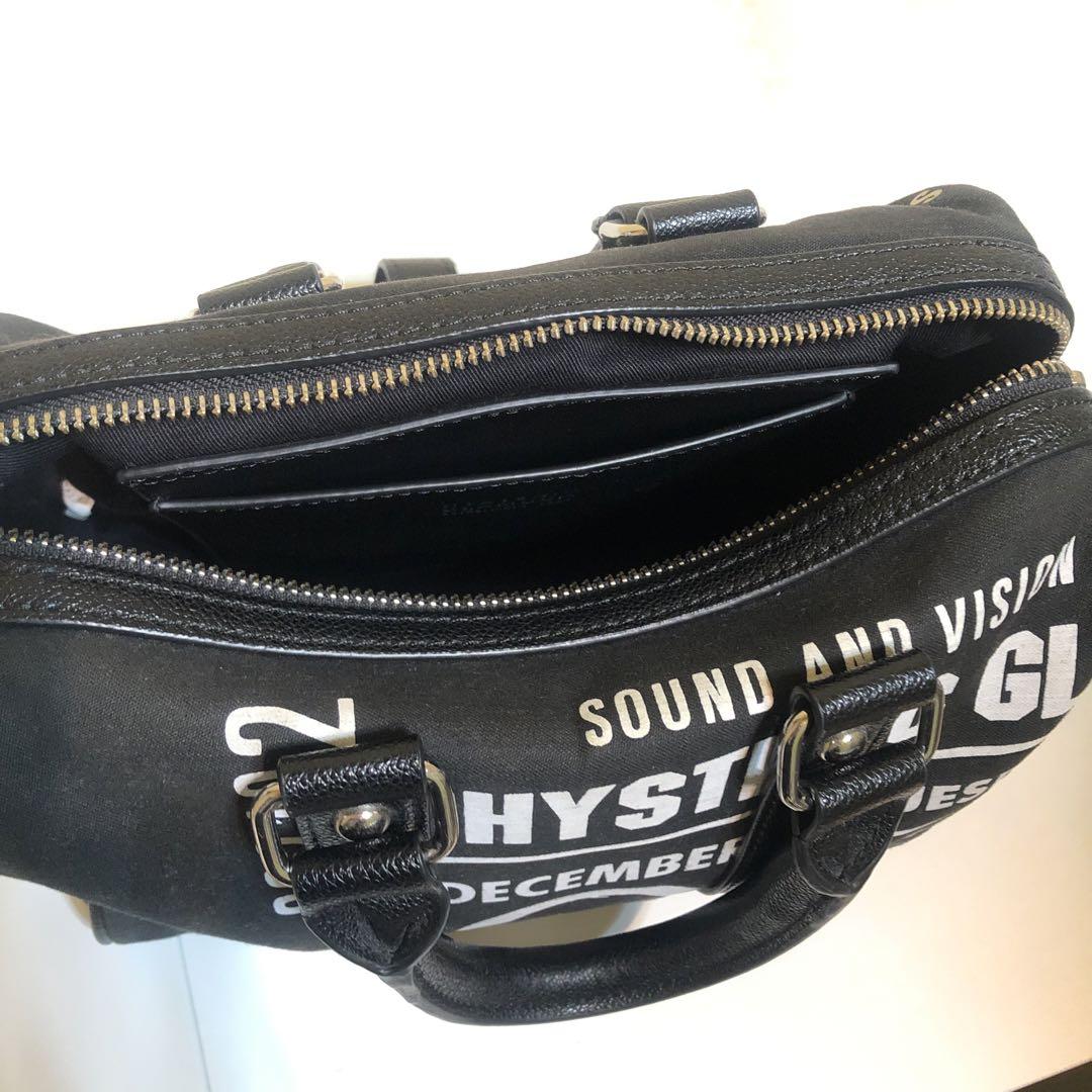 HYSTERIC GLAMOUR ミニボストンバッグ ブラック