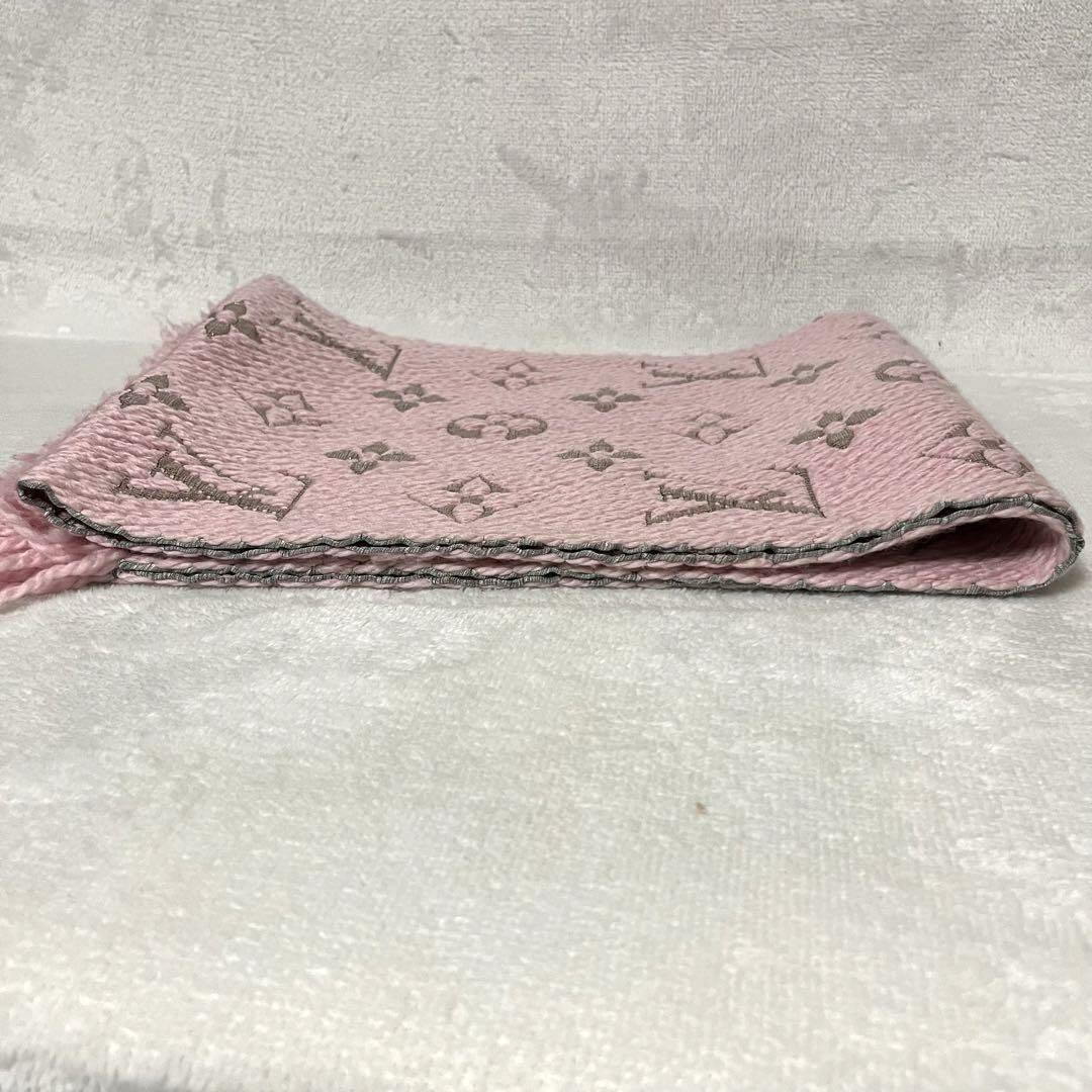 LOUIS VUITTON ルイヴィトンマフラーエシャルプロゴマニア　ピンク