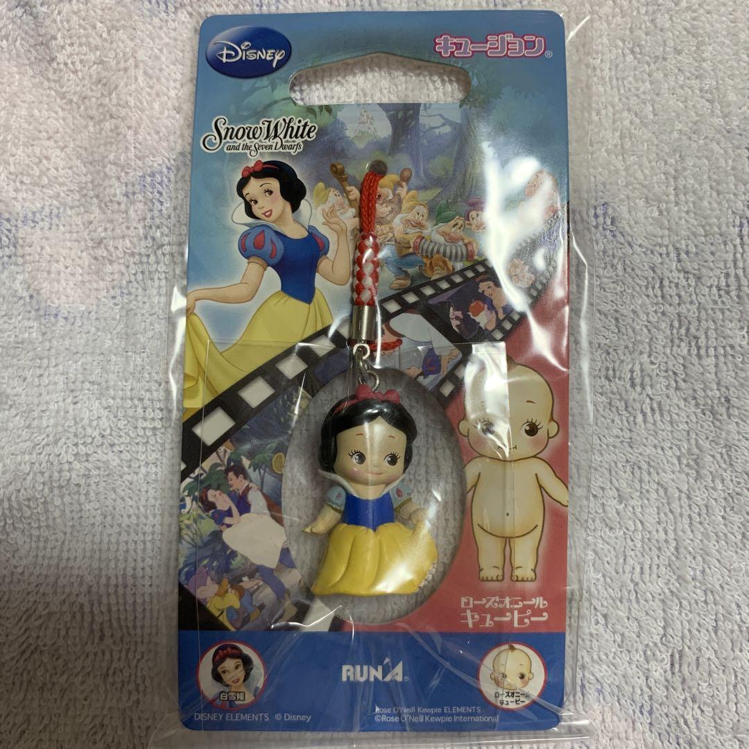 キュージョン　ディズニー　白雪姫　キューピー　根付けストラップ