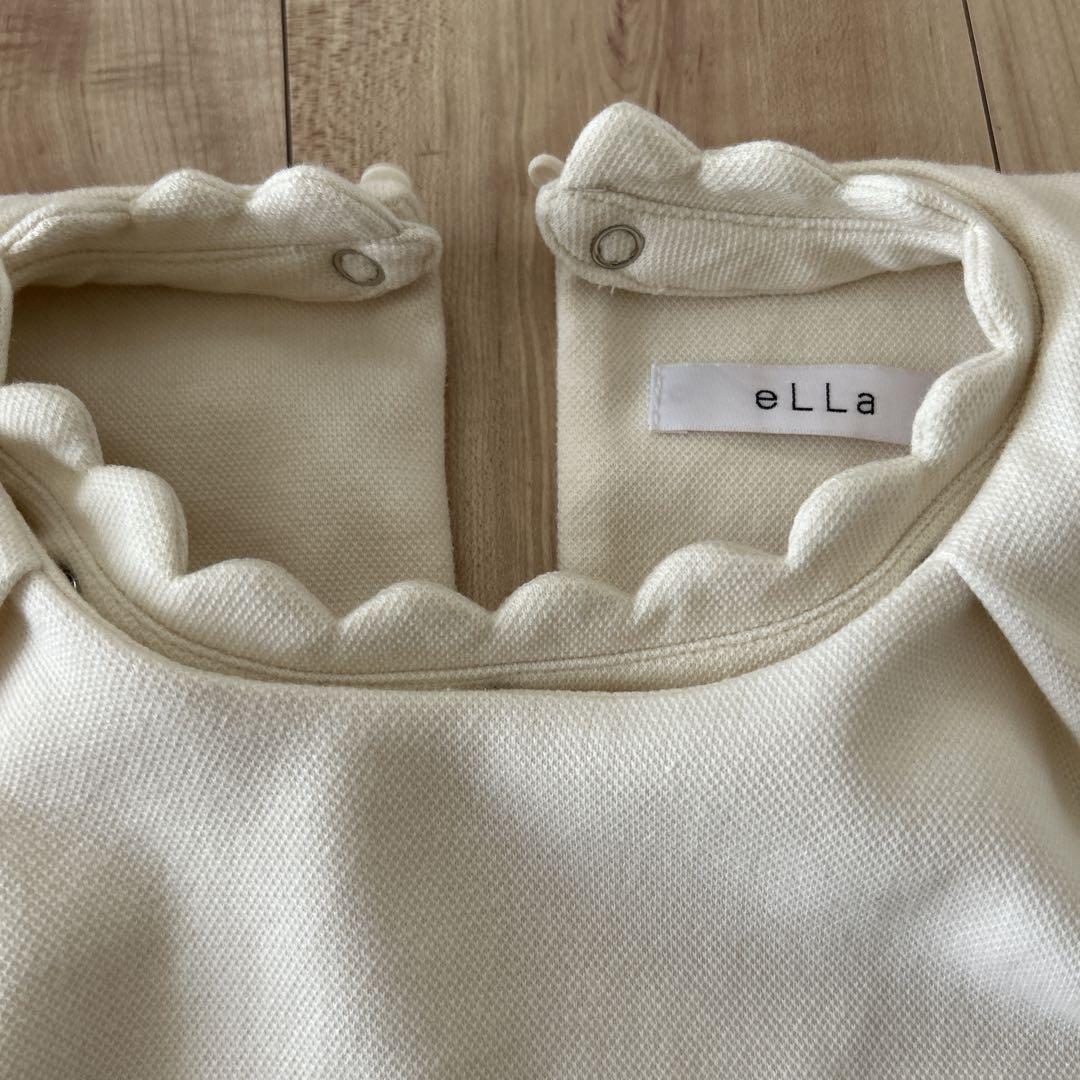 ella selectshop スカラッププルオーバー アイボリー eLLa