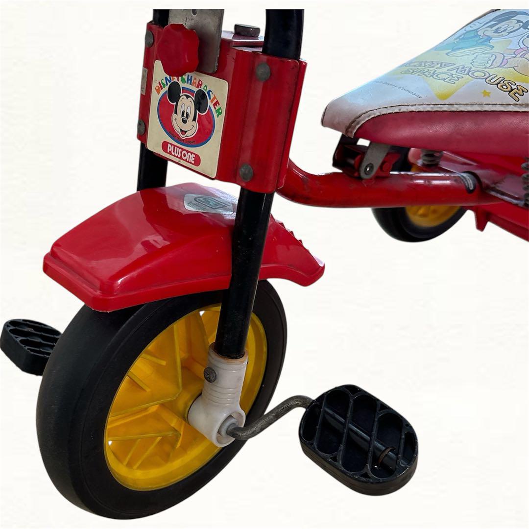 【７月に処分予定】Disney ディズニー　昭和平成レトロ音楽が鳴る子供用三輪車