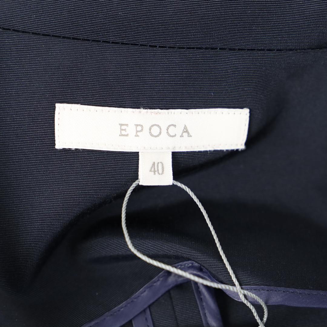 180 新品 EPOCA エポカ グログランタフタ ショートコートネイビー40