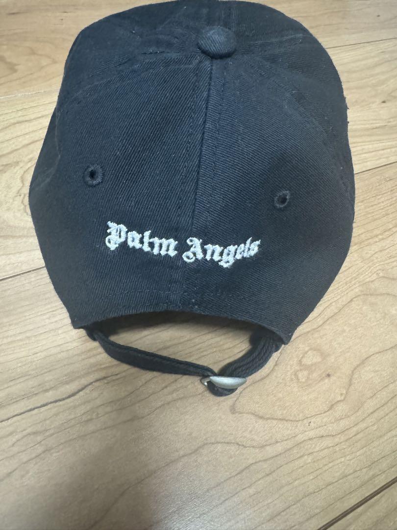 Palm Angels スカル刺繍 ブラックキャップ y2k Palm Angels ブラック キャップ - メルカリ