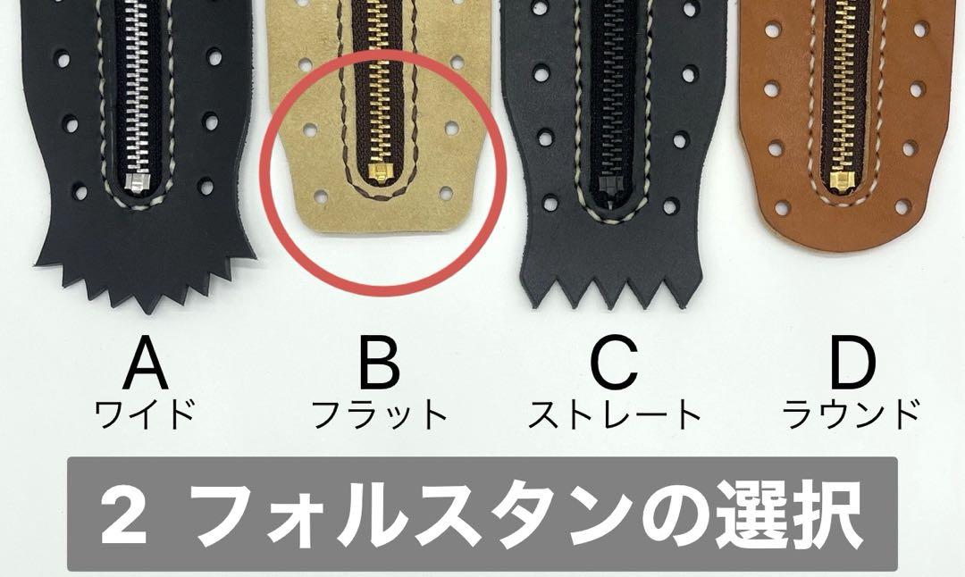 KO-DAI　ダナーオカント　ハンドメイドブーツジッパーユニット