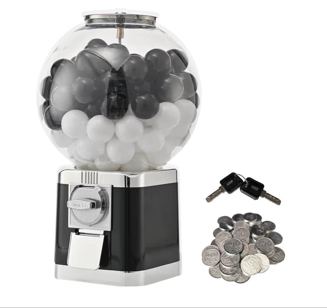 ガチャガチャ メダル100枚 空カプセル100個 付き わくわくガチャ黒