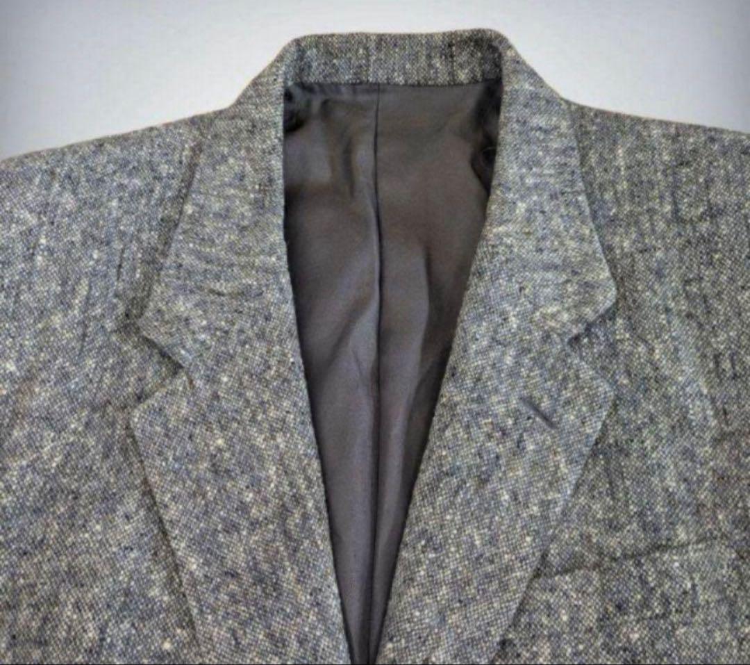 【ISSEY MIYAKE】イッセイミヤケ　ツイード　テーラードジャケット　M