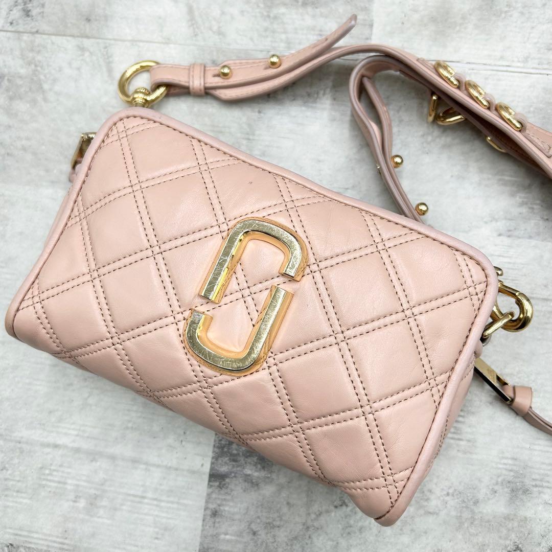 美品 マークジェイコブス レザー ショルダー ソフトショット キルティング