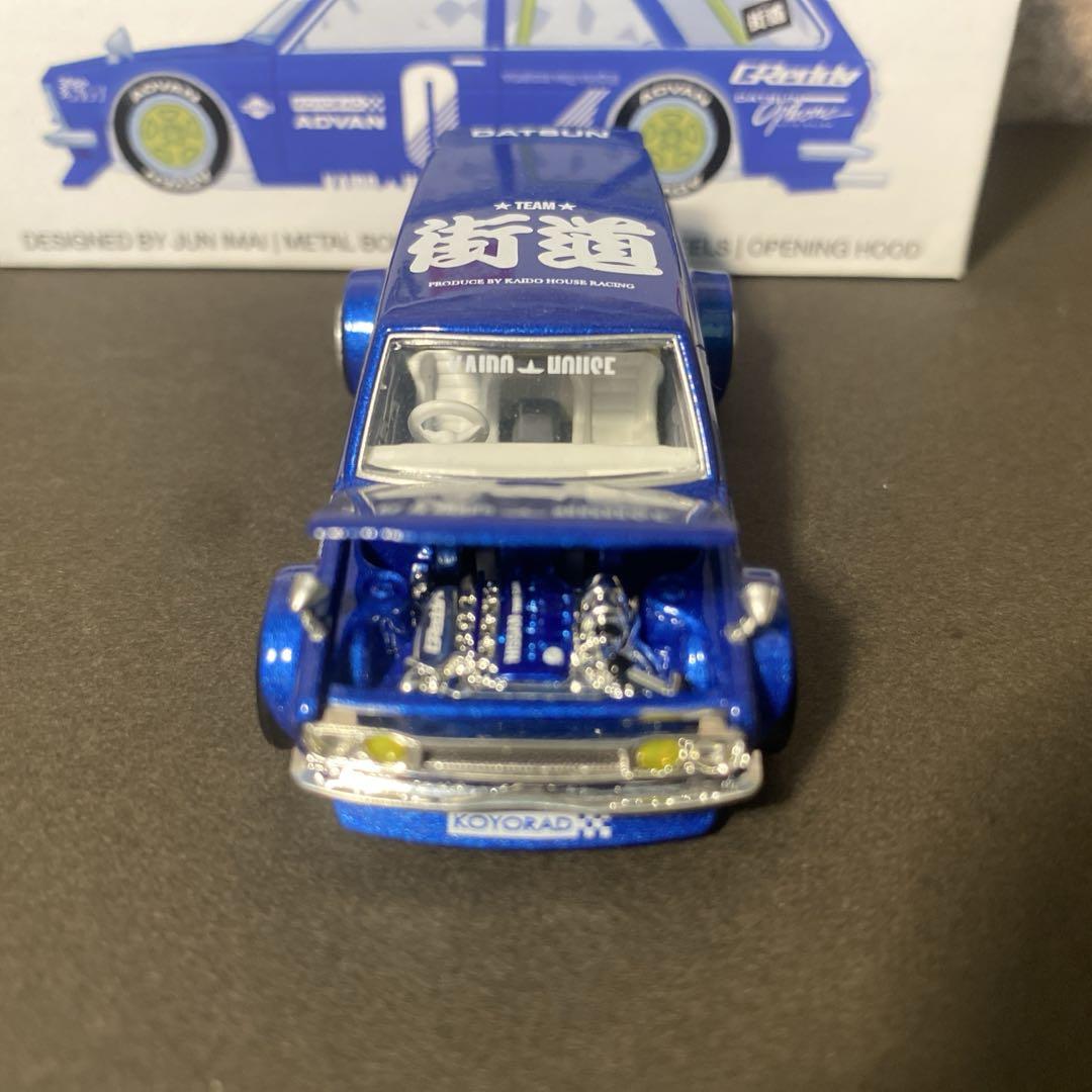 minitg　1/64　ダットサン　510　ワゴン　ブルー　kaidohouse
