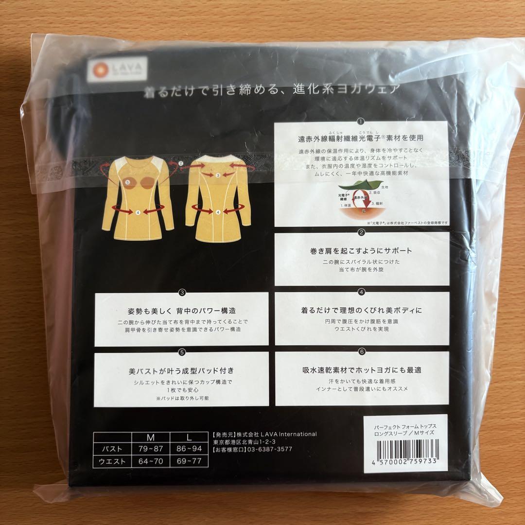 【美品】LABA パーフェクトフォームトップス　ロングスリーブMサイズ ⠀【美品】LAVA パーフェクトフォームトップスロングスリーブ