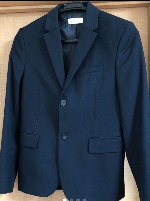 H&M ボウタイ ネイビー 紺 150cm iwvFh-m16359998745 フォーマルスーツ 5点セット ベスト 新作在庫