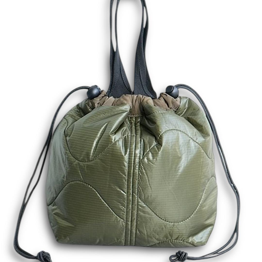 ノースフェイス 2way フィールドトートバッグ 巾着バッグ オリーブ