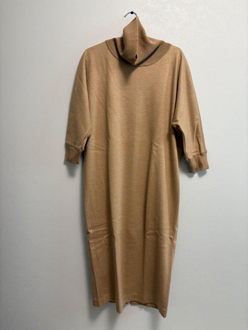 MaxMara ウールニットワンピース ベージュ　40
