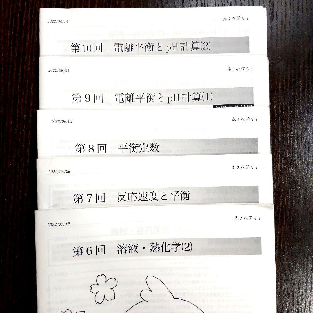 鉄緑会 高2化学 全44回 授業用冊子全セット 2024年度用
