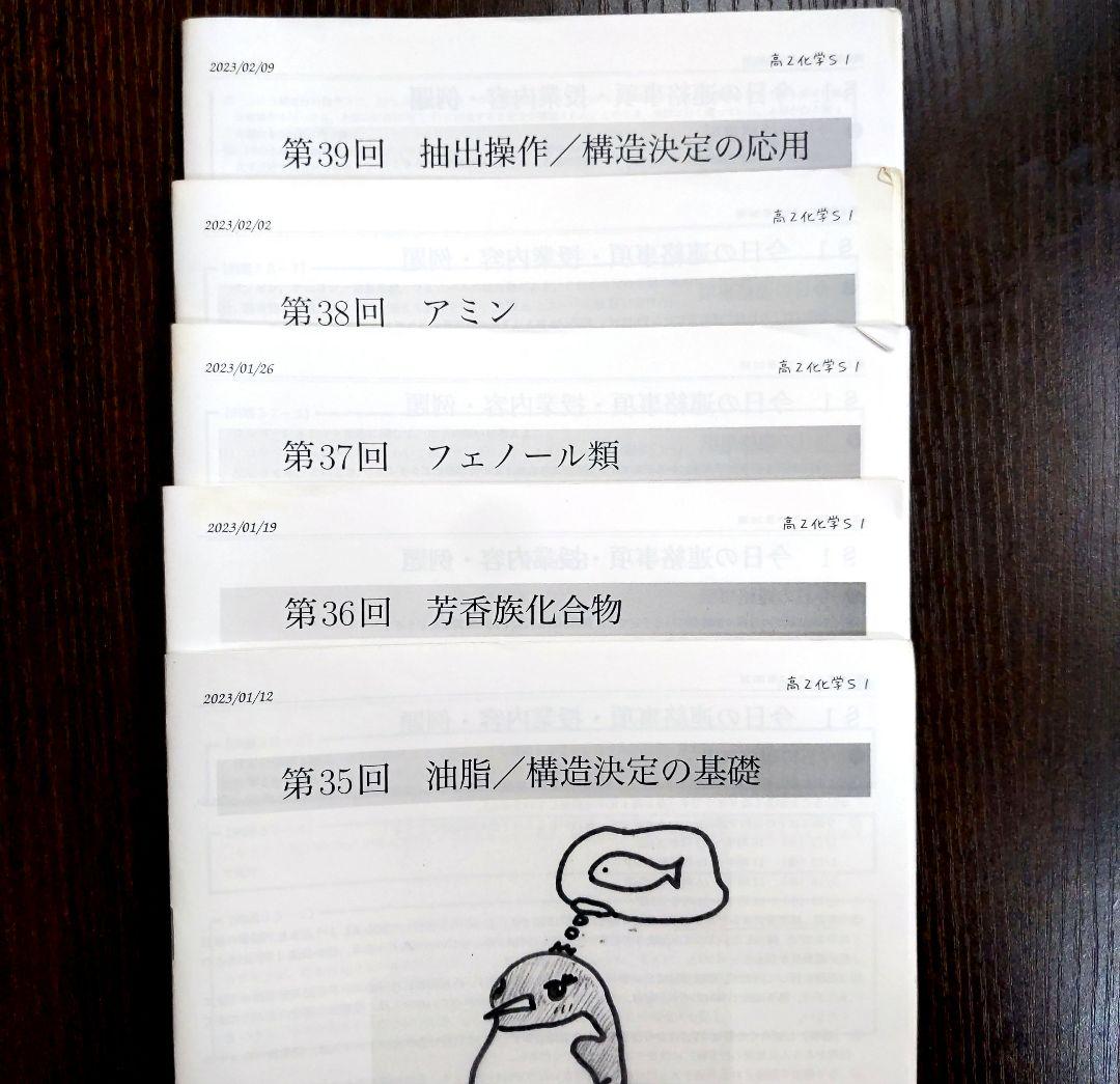 鉄緑会 高2化学 全44回 授業用冊子全セット 2024年度用