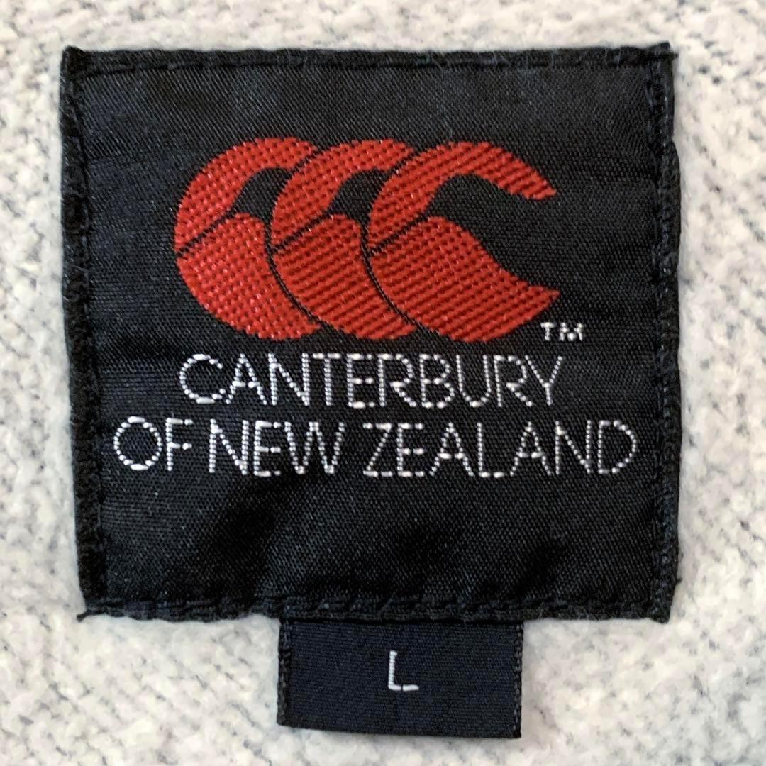 CANTERBURY スウェット ◎ロゴ 刺繍 ハーフジップ ラグラン 裏