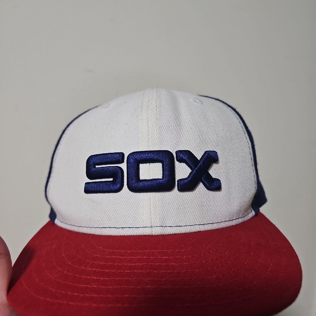 New Era Sox キャップ ホワイト/レッド/ネイビー