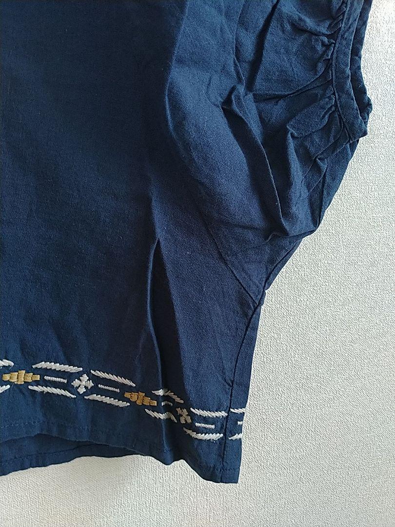 購入不可あっちゃん様専用 BLUE綿麻オリエンタル系刺繍が可愛いプルオーバー AK4Ib-m16365790429 新作入荷