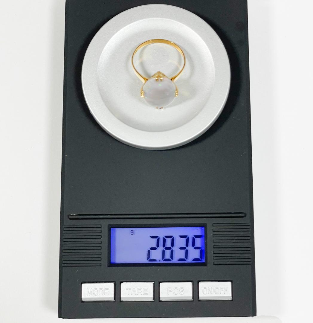 デッドストック品 70s80s ヴィンテージリング オパール 18k 2.8g