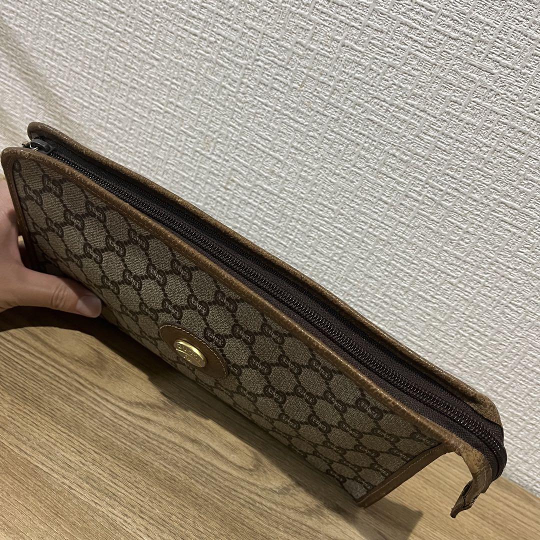 GUCCI クラッチバッグ セカンドバッグ GGスプリーム レザー PVC