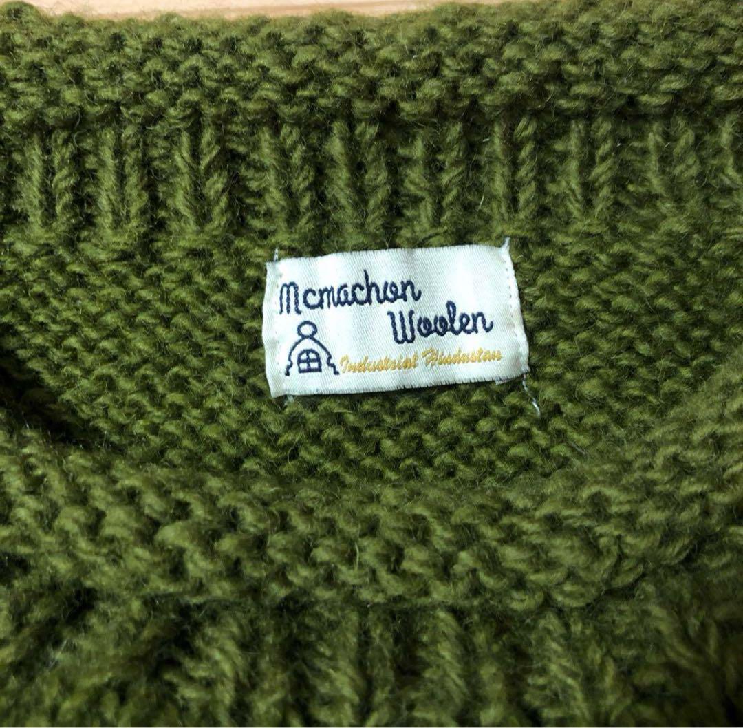 macmahon knitting mills ニット オリーブ