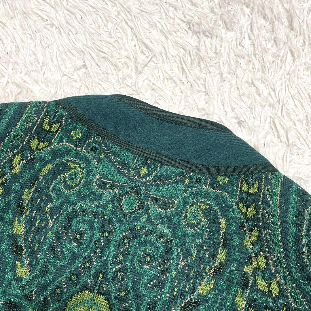 未使用級✨ HERNO ノーカラージャケット ビジューボタン