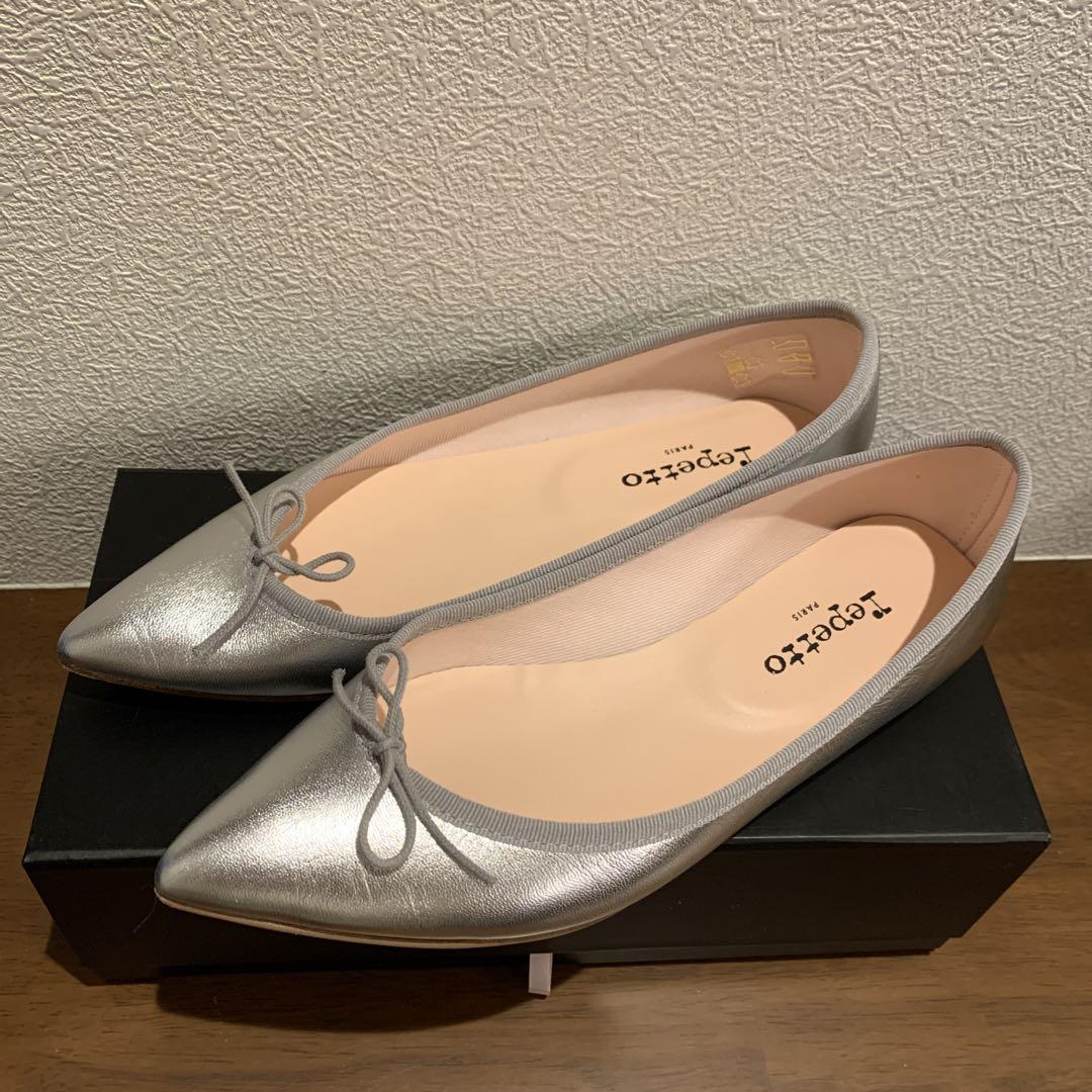 そら※Lepetto シルバー バレエシューズ フラットシューズ