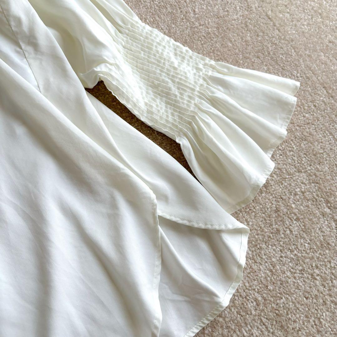 洗える♡イエナ*ピンタックボリュームスリーブブラウス オフホワイト 洗える♡イエナ*ピンタックボリュームスリーブブラウス オフホワイト