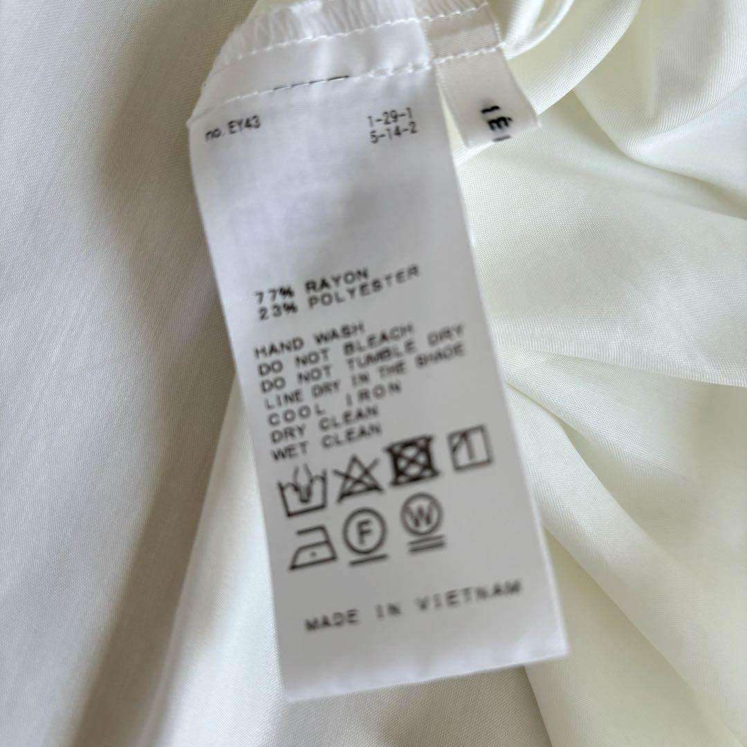 洗える♡イエナ*ピンタックボリュームスリーブブラウス オフホワイト 洗える♡イエナ*ピンタックボリュームスリーブブラウス オフホワイト