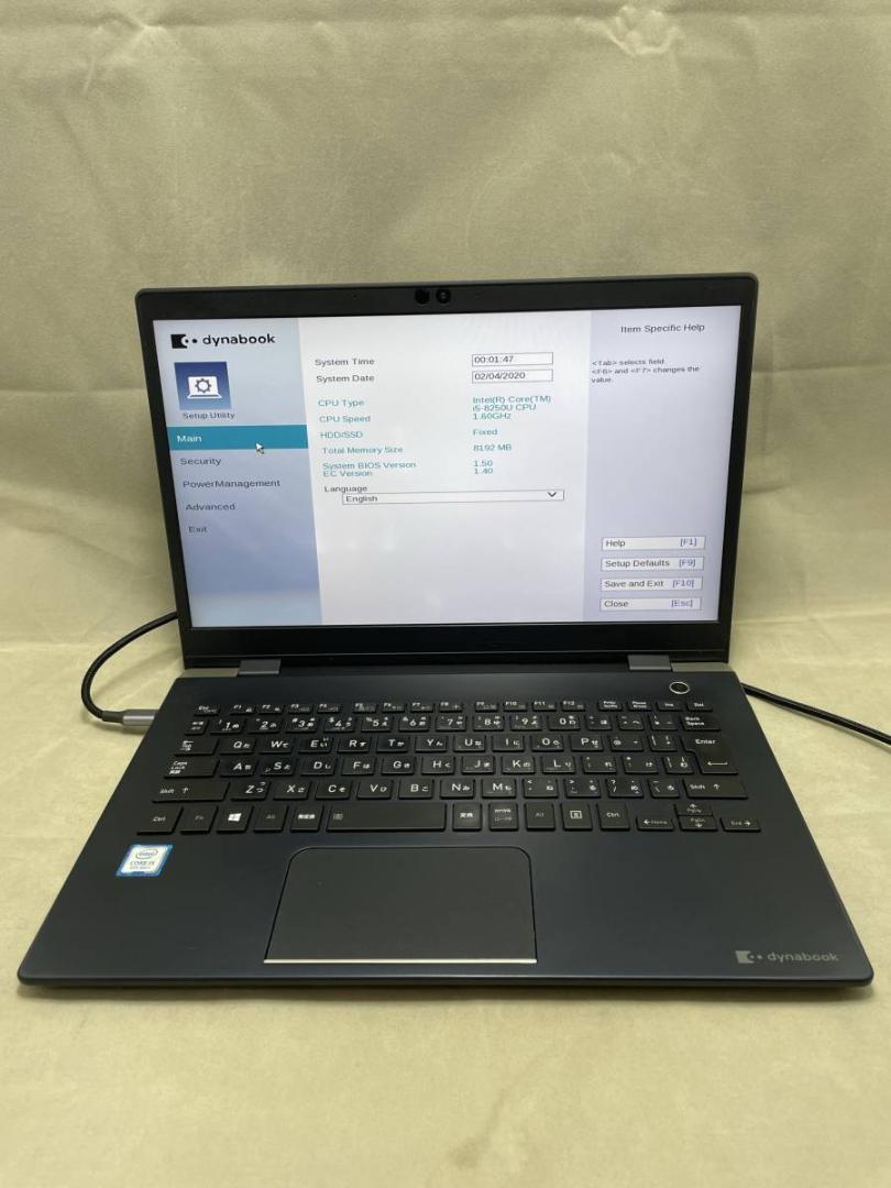 dynabook G83 i5-8250U 8GB SSD 128