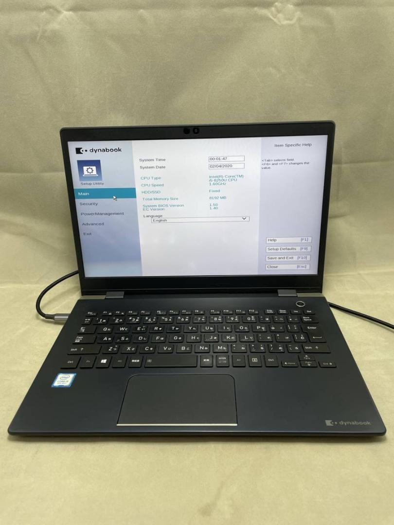 dynabook G83 i5-8250U 8GB SSD 128エヌイーシー