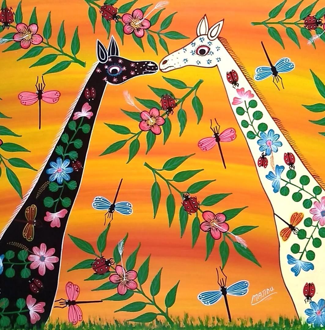 【公式】通販 『 Floral Majidu 』by twiga twiga 絵画/タペストリ 【公式】通販 『 Floral Majidu 』by twiga twiga 絵画/タペストリ